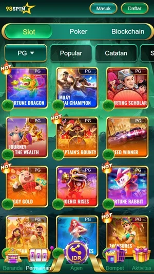 Tangkapan layar 98 Spin 