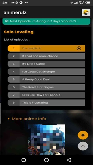 Tangkapan layar Animerulz