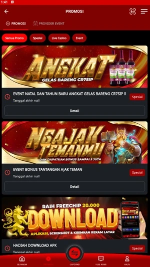 Tangkapan layar CR7SIP