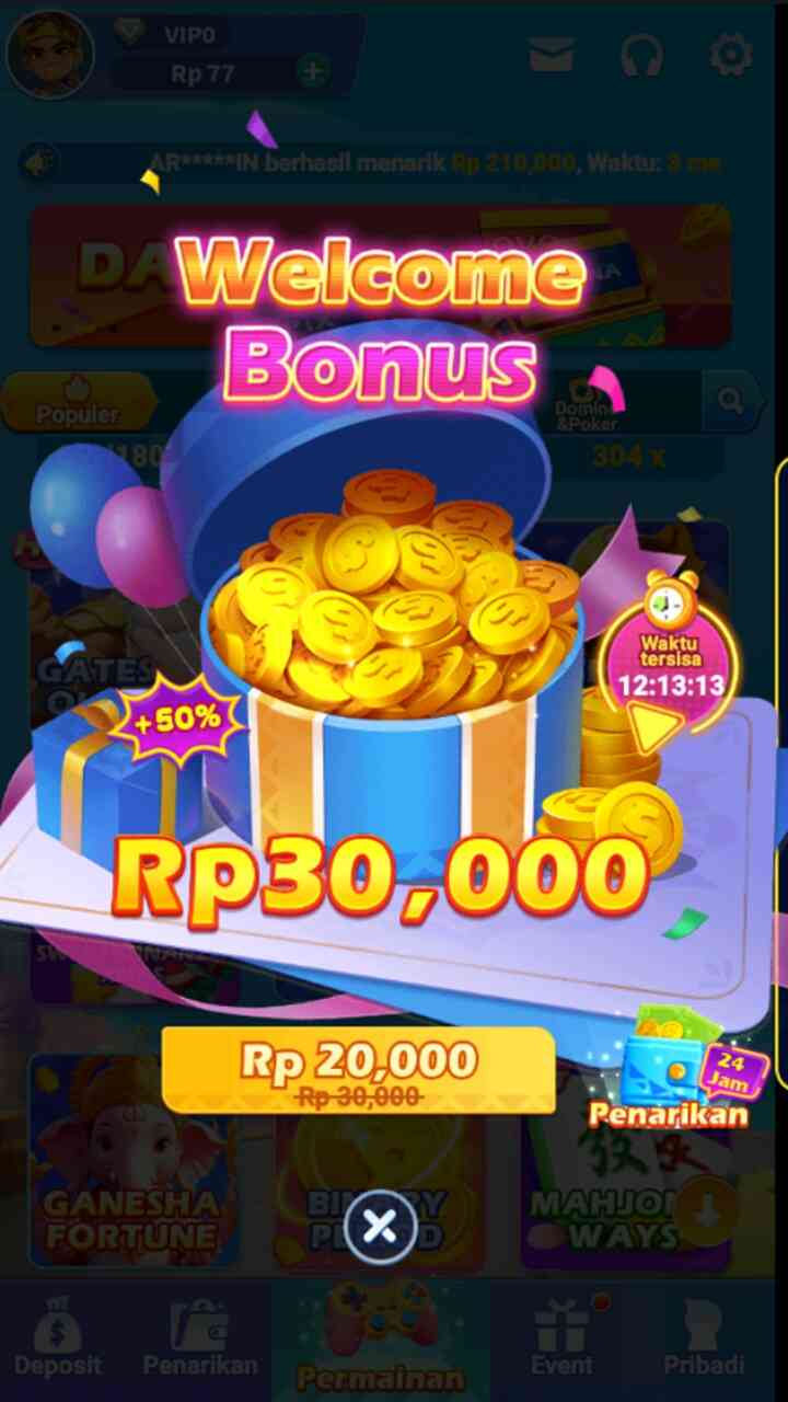 Tangkapan layar DODO555
