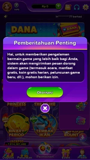 Tangkapan layar FC888