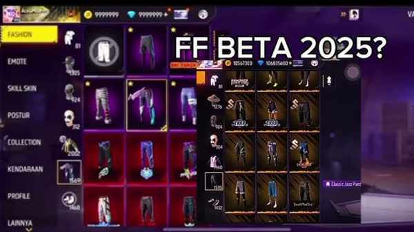 Tangkapan layar FF Beta Testing Modfyp