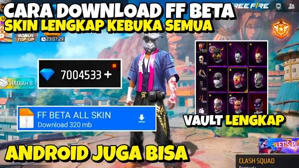Tangkapan layar FF Beta Testing Seruapk