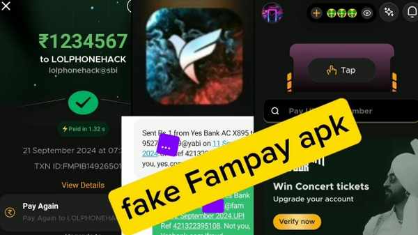 Tangkapan layar Fake Fampay