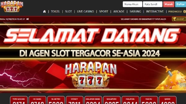 Tangkapan layar HARAPAN777