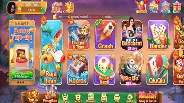 Tangkapan layar Hiwin 777