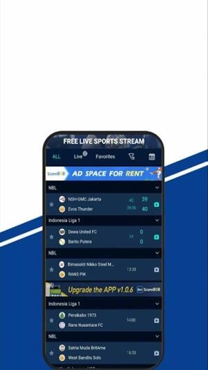 Tangkapan layar Livesports808