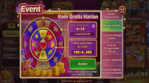 Tangkapan layar Lucksvip
