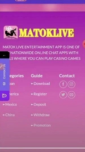 Tangkapan layar Matok Live