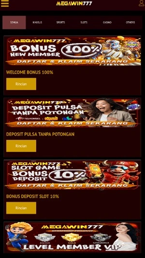 Tangkapan layar Megawin777