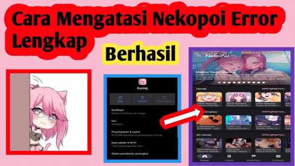 Tangkapan layar Nekopoi Care