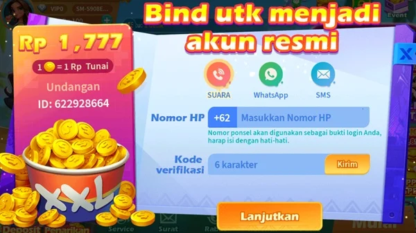 Tangkapan layar PT777
