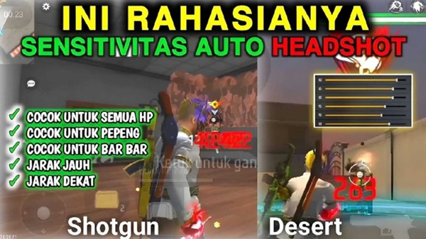 Tangkapan layar Sensitivitas FF Auto Headshot
