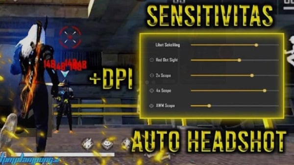 Tangkapan layar Sensitivitas FF Auto Headshot