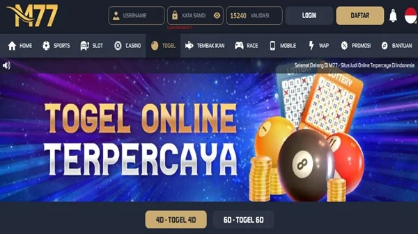 Tangkapan layar Slot m77