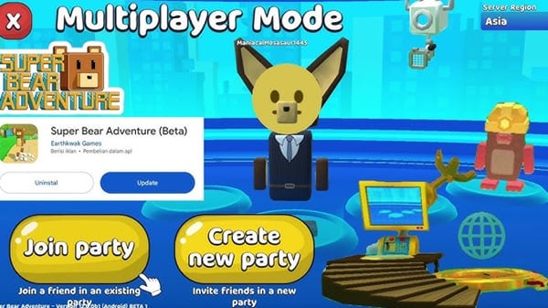Tangkapan layar Super Bear Adventure Beta