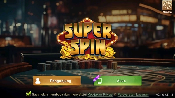Tangkapan layar Superspin