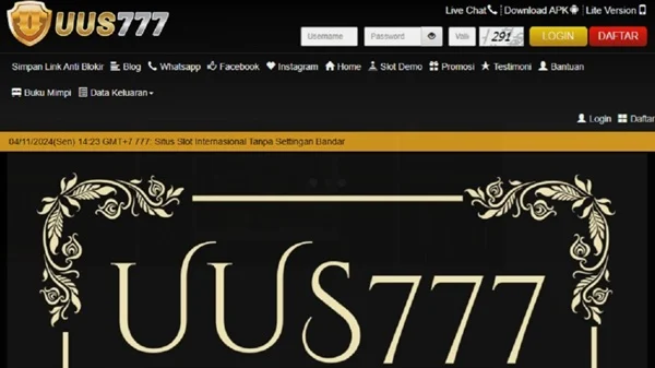 Tangkapan layar UUS777