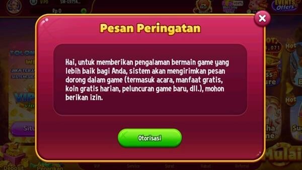Tangkapan layar VIPKLUB