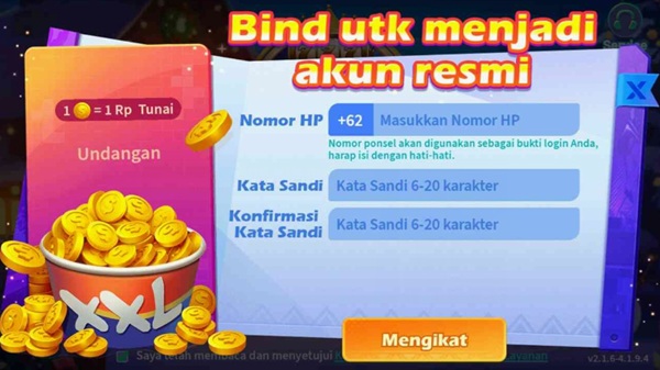 Tangkapan layar X888