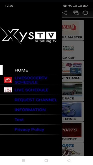 Tangkapan layar Xystv