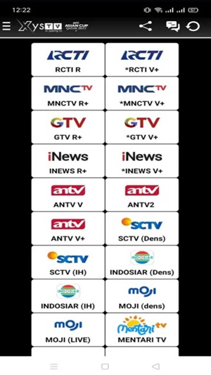 Tangkapan layar Xystv
