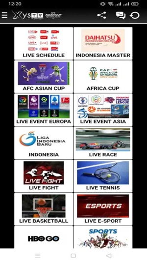 Tangkapan layar Xystv