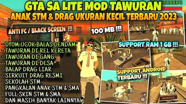 Tangkapan layar GTA Tawuran Anak STM